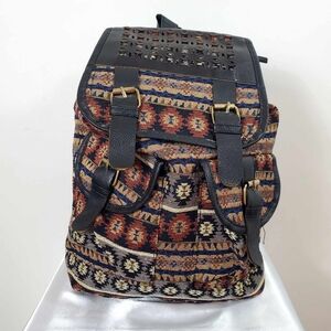 Vintage faux leather backpack